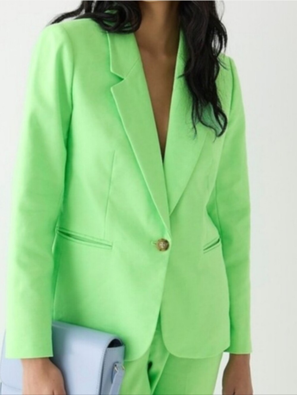 J. CREW " Parker" Blazer Stretch Linen in Summer Lime Sz 18 NWT